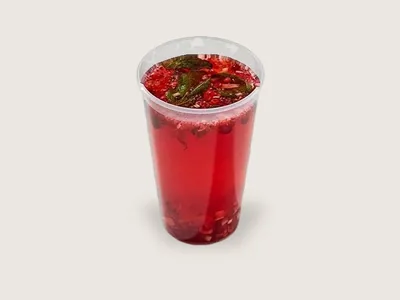 Чай с малиной и мятой